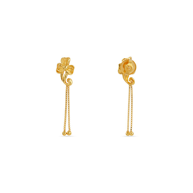 Tanishq 22KT Gold Earrings for Women 5