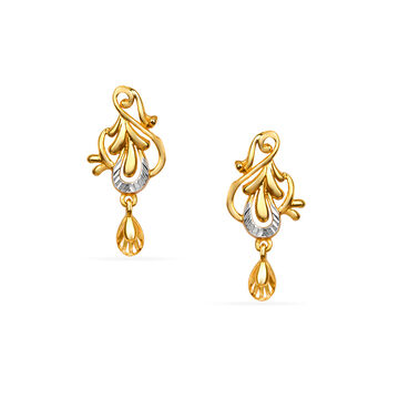 Tanishq 22KT Gold Drop Earring for Women