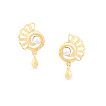 Tanishq 22KT Gold Drop Earrings for Women