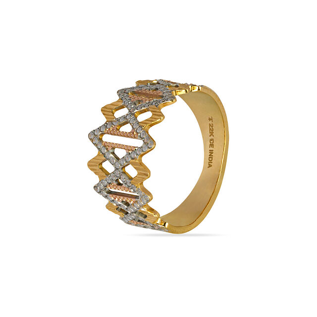 Tanishq 22KT Gold Finger Ring for Women 2
