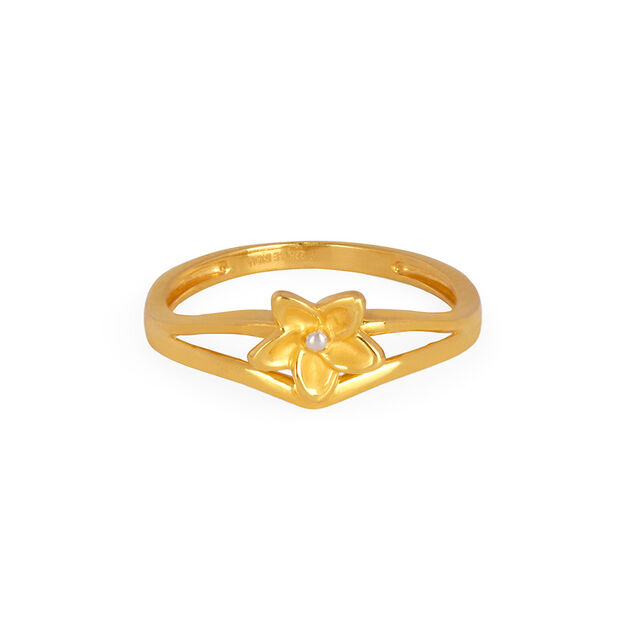 Tanishq 22KT Gold Finger Ring for Women 