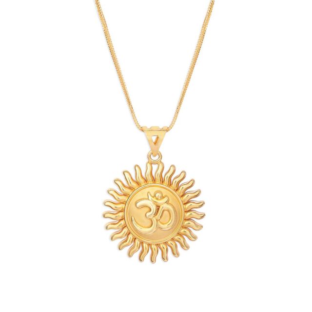 Tanishq 22KT Gold Pendant for Women 