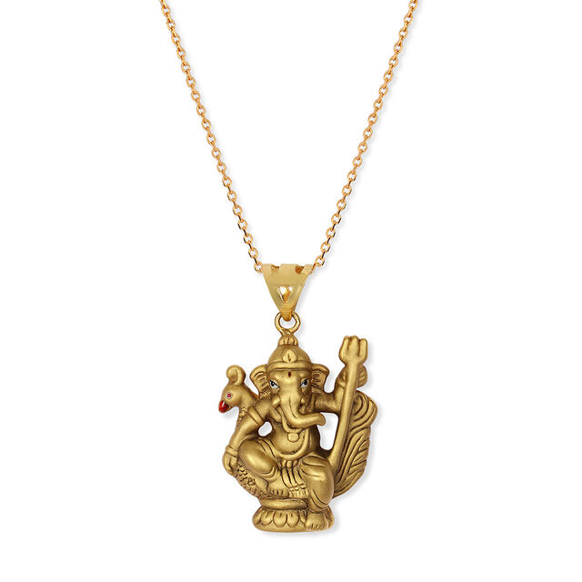 Tanishq 22KT Gold Pendant for Women 