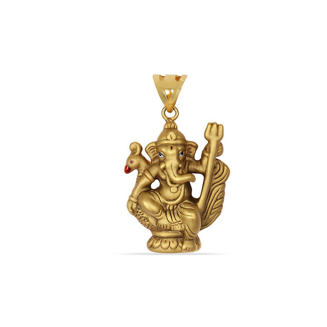 Tanishq 22KT Gold Pendant for Women 2