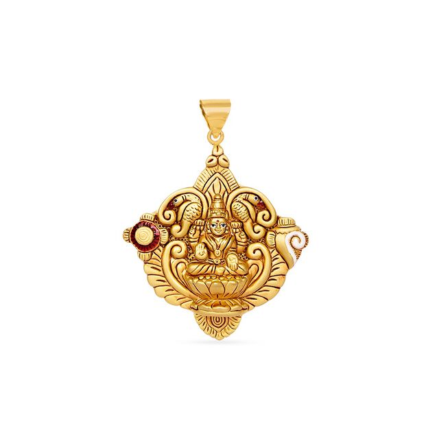 Tanishq 22KT  Gold Pendant for Women 2