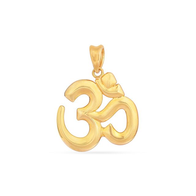 Tanishq 22KT Gold Om Pendant for Women 2