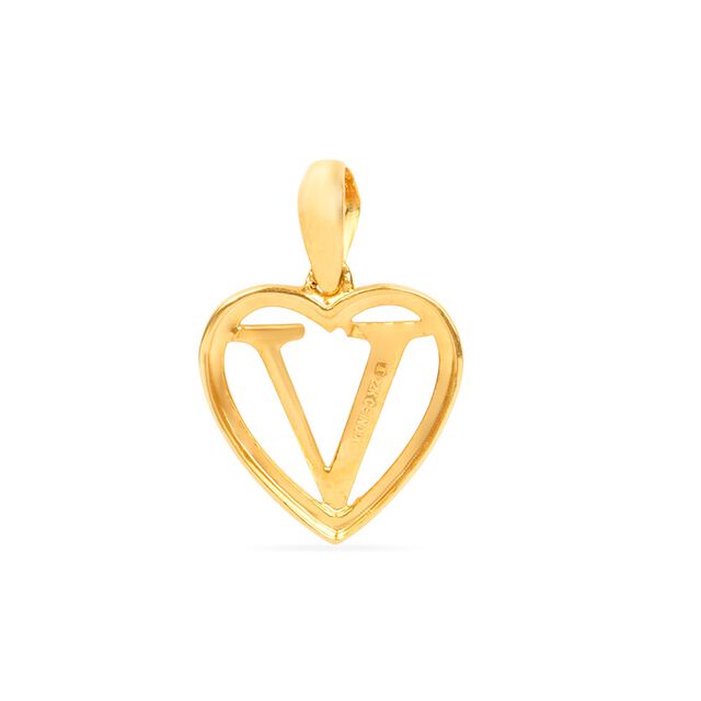 Tanishq 22KT Gold Pendant for Women 3