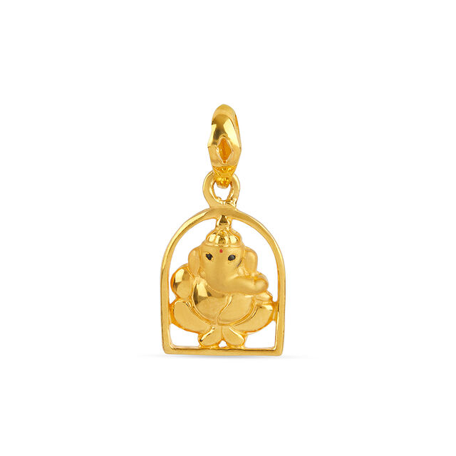 Tanishq 22KT Gold Pendant for Women 