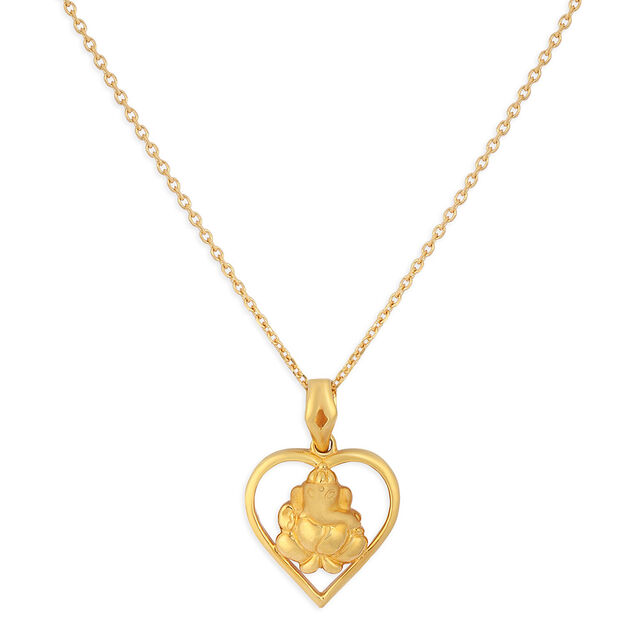 Tanishq 22KT Gold Pendant for Women 