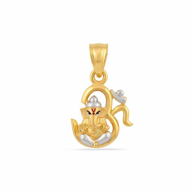 Tanishq 22KT Gold Pendant for Unisex 