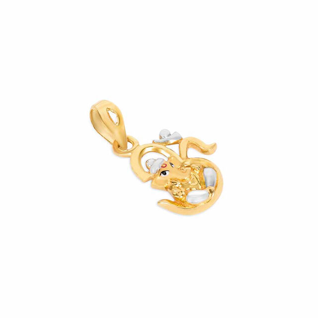 Tanishq 22KT Gold Pendant for Unisex 2