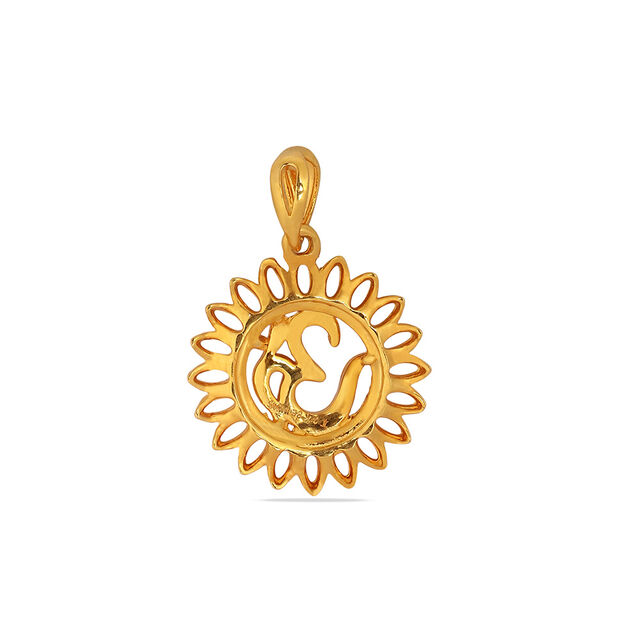 Tanishq 22KT Gold Pendant for Men 4