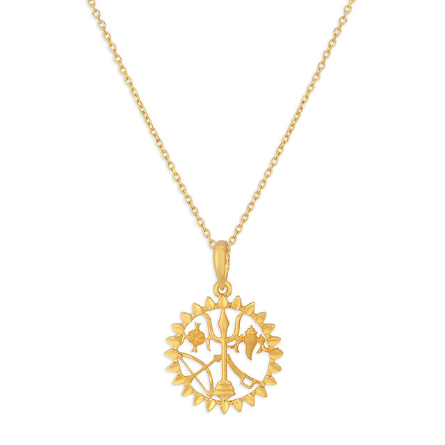 Tanishq 22KT Gold Pendant for Women 