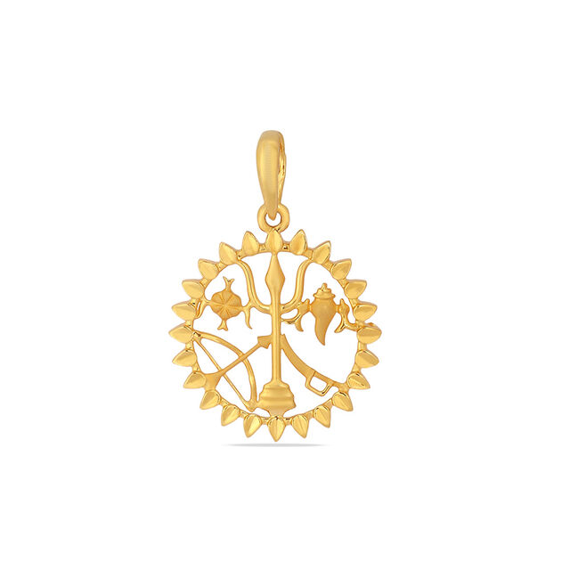 Tanishq 22KT Gold Pendant for Women 2