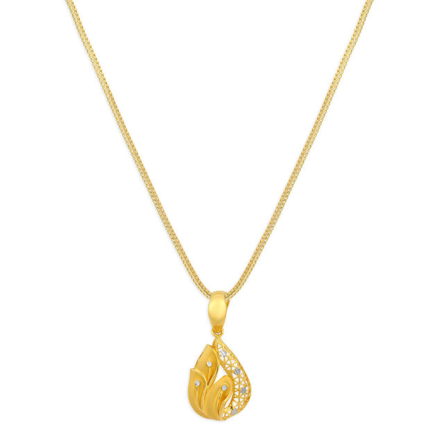Tanishq 22KT Gold Pendant for Women 