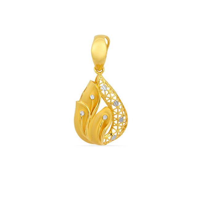 Tanishq 22KT Gold Pendant for Women 3
