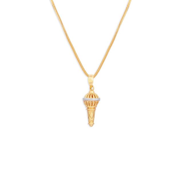 Tanishq 22KT Gold Pendant for Men 