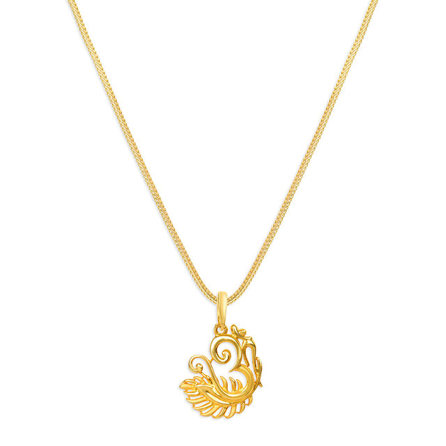 Tanishq 22KT Gold Pendant for Men 