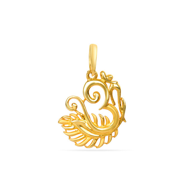 Tanishq 22KT Gold Pendant for Men 2