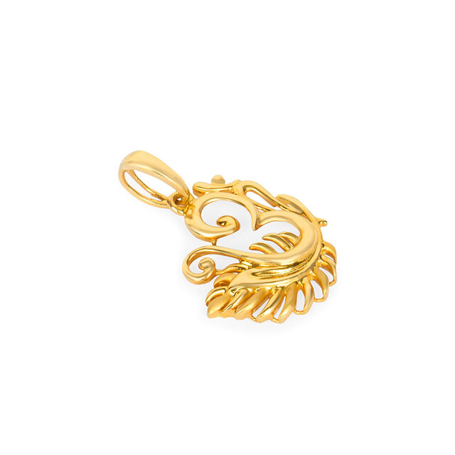 Tanishq 22KT Gold Pendant for Men 3