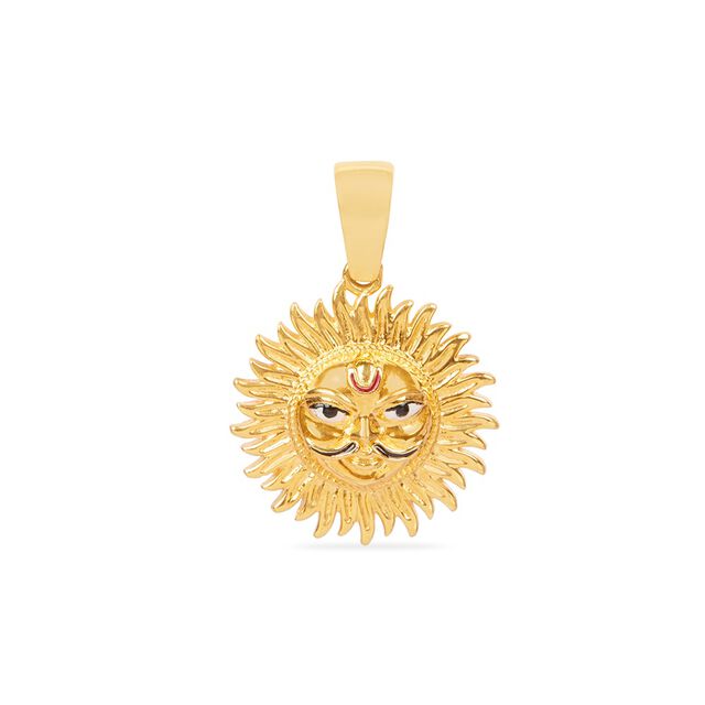 Tanishq 22KT Gold Pendant for Women 2