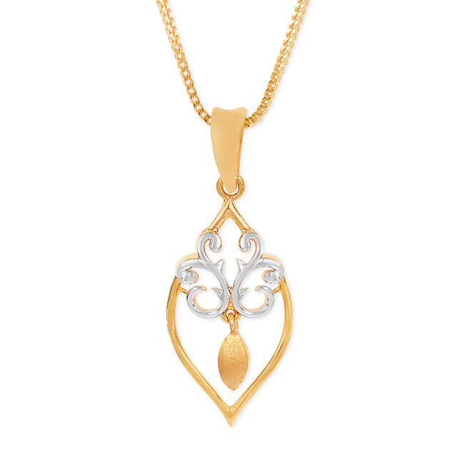 Tanishq 22KT Gold Pendant for Women 