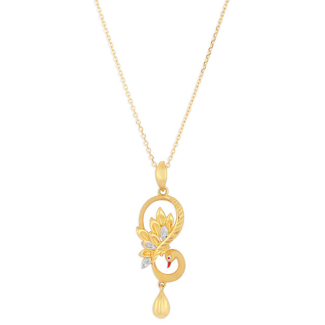 Tanishq 22KT Gold Pendant for Women 