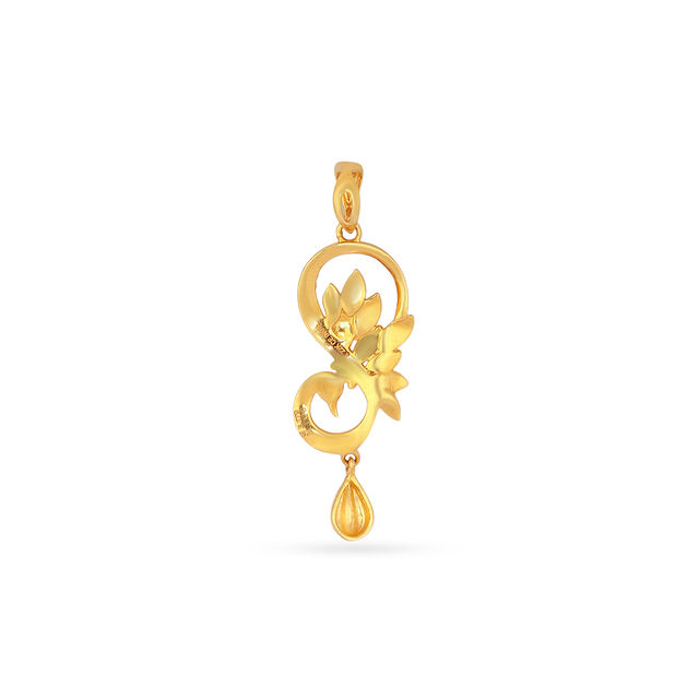 Tanishq 22KT Gold Pendant for Women 4