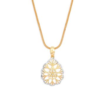 Tanishq 22KT Gold Pendant for Women