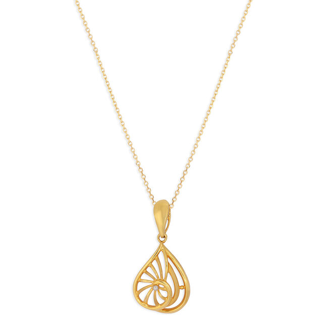Tanishq 22KT Gold Pendant for Women 