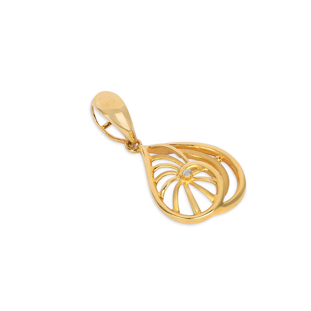 Tanishq 22KT Gold Pendant for Women 3