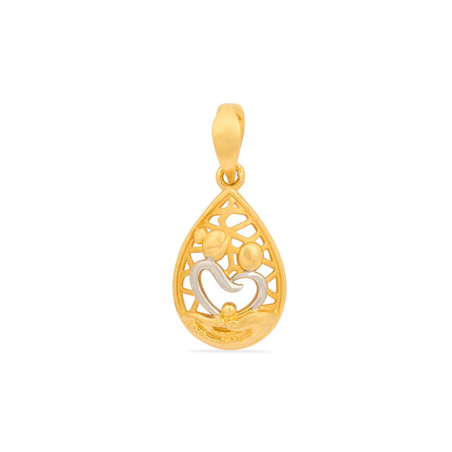Tanishq 22KT Gold Pendant for Women 2