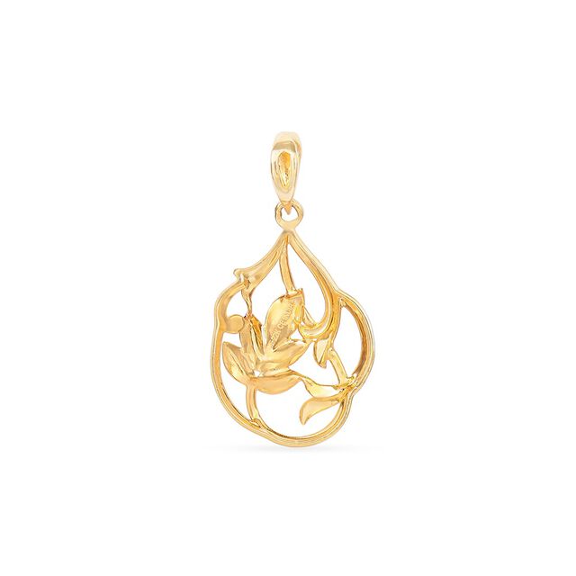 Tanishq 22KT Gold Pendant for Women 4