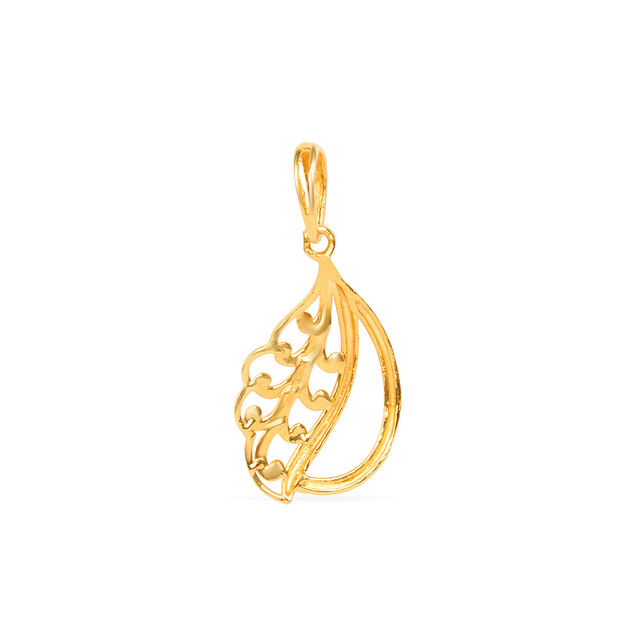 Tanishq 22KT Gold Pendant for Women 3