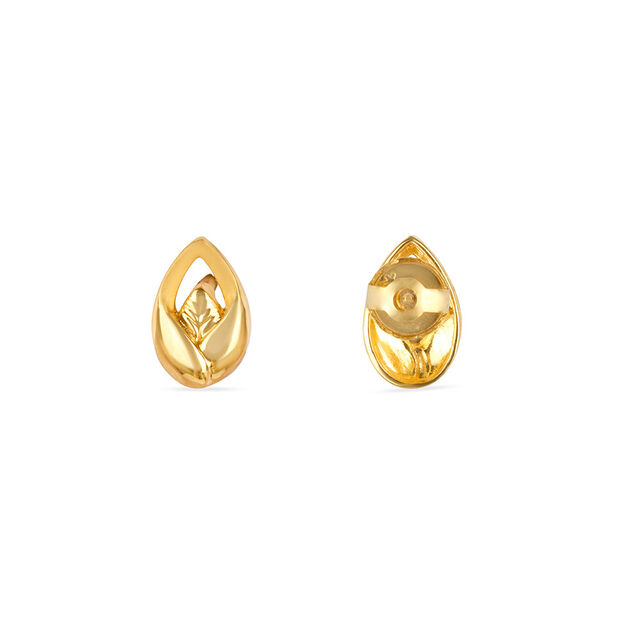 Tanishq 22KT Gold Stud Earrings for Women 3