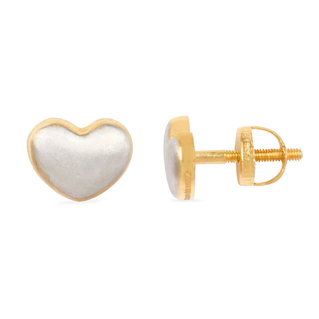 Tanishq 22KT Gold Stud Earring for Women 2
