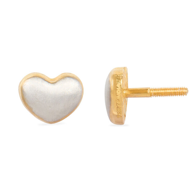 Tanishq 22KT Gold Stud Earring for Women 4
