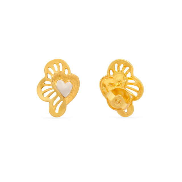 Tanishq 22KT Gold Stud Earring for Women 2