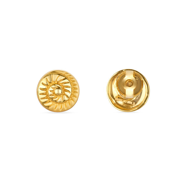 Tanishq 22KT Gold Stud Earring for Women 3