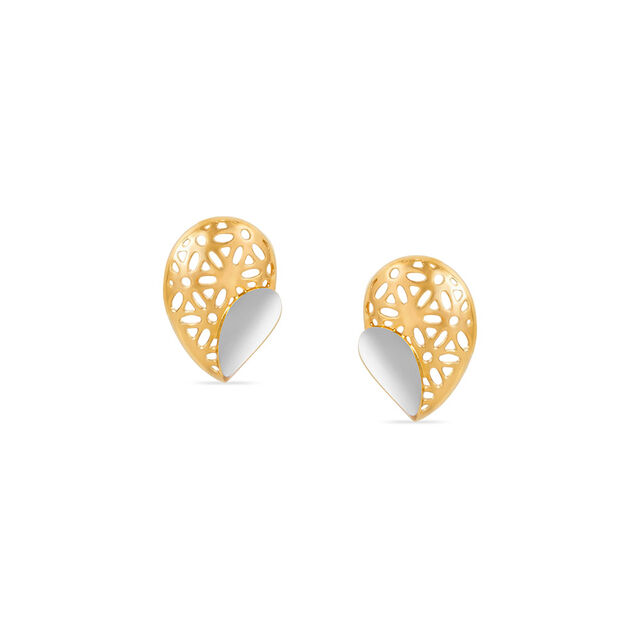 Tanishq 22KT Gold Stud Earring for Women 