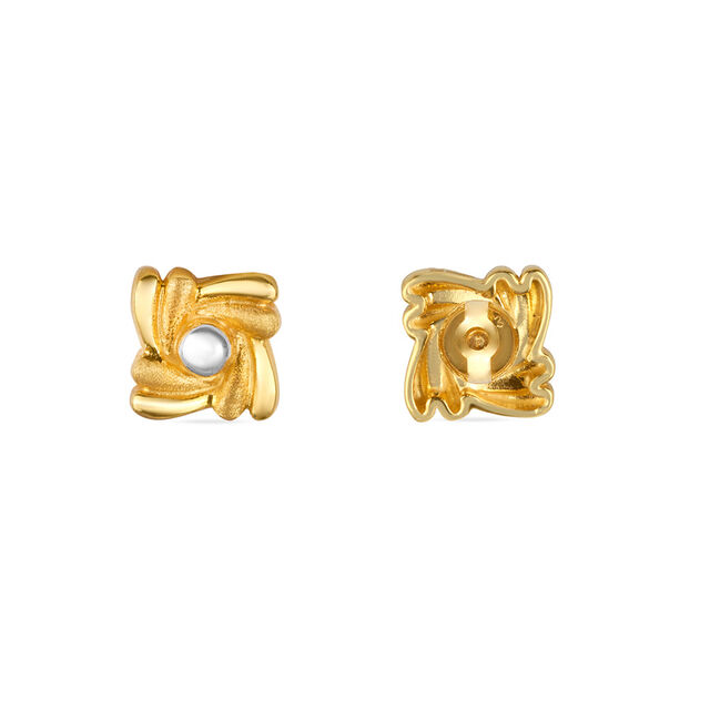 Tanishq 22KT Gold Stud Earring for Women 3