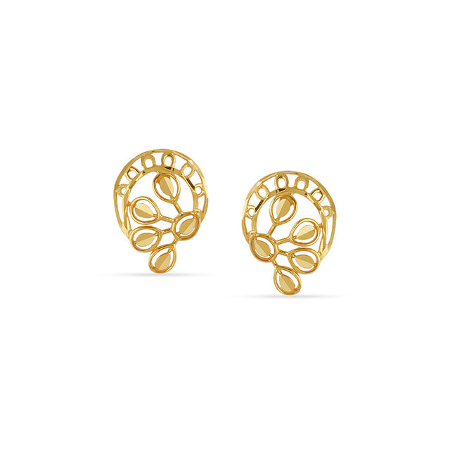 Tanishq 22KT Gold Earrings for Women 