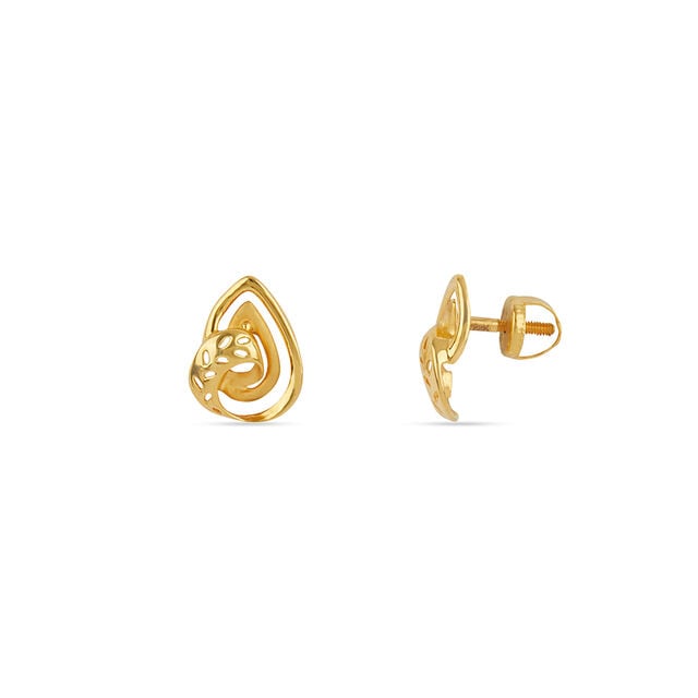 Tanishq 22KT Gold Earrings for Women 2