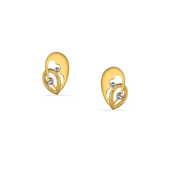 Tanishq 22KT Gold Stud Earring for Women 