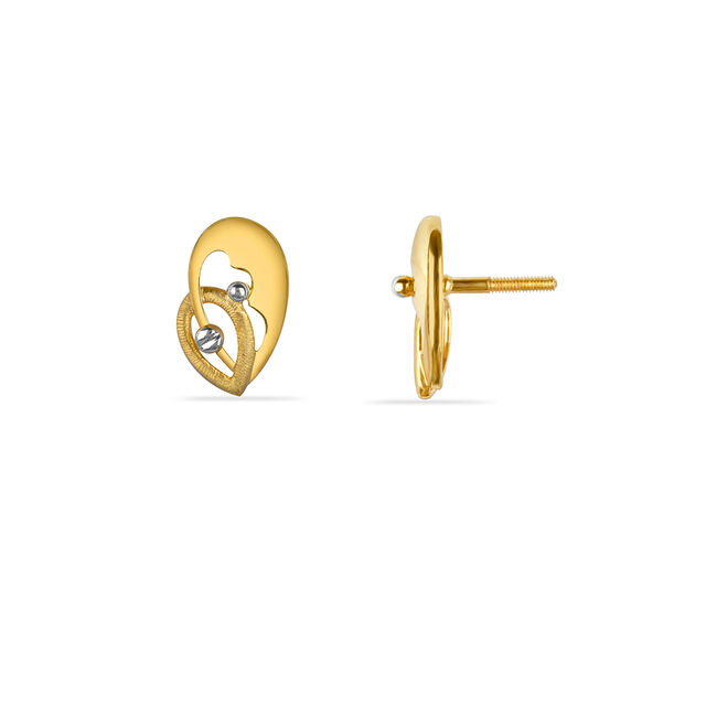 Tanishq 22KT Gold Stud Earring for Women 2