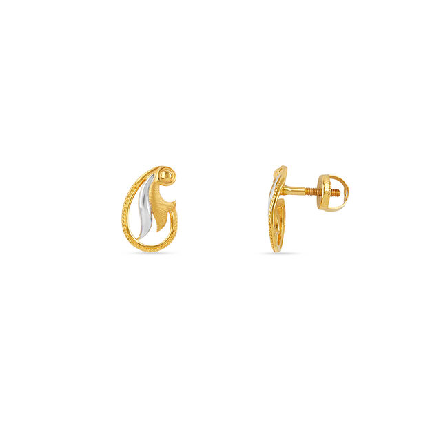 Tanishq 22KT Gold Earrings for Women 2