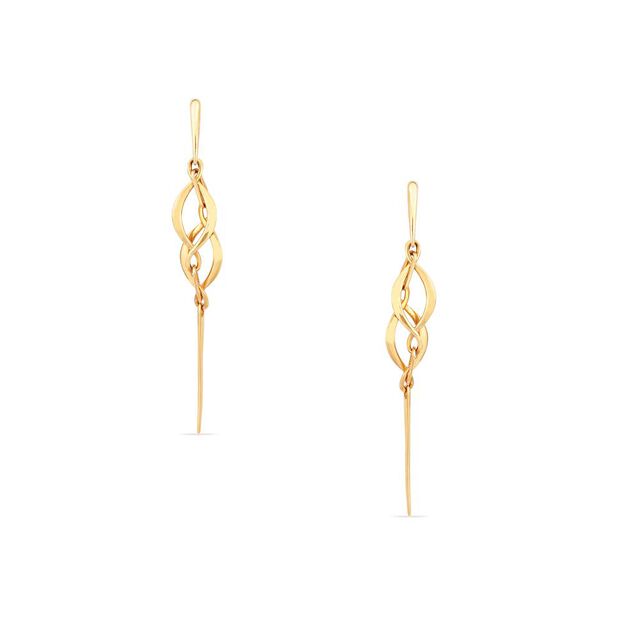 Tanishq 22KT Gold Drop Earring for Women 