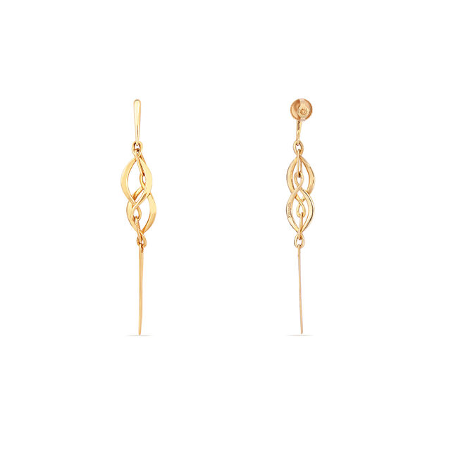 Tanishq 22KT Gold Drop Earring for Women 4