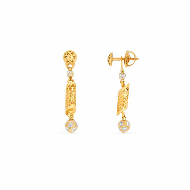 Tanishq 22KT Gold Neckwear & Earring for Women 4