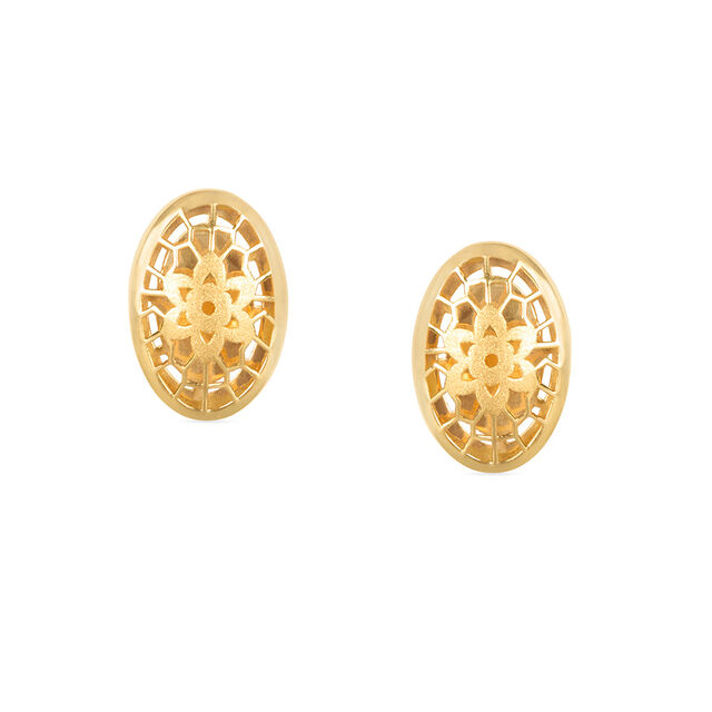 Tanishq 22KT Gold Neckwear + Earring for Women 4